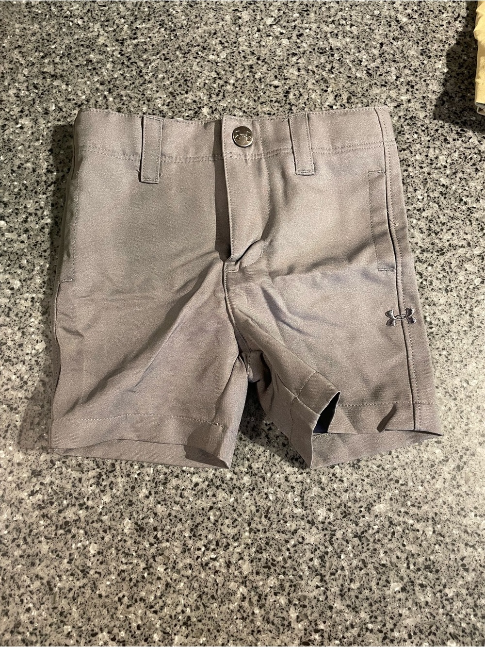 Under Armour Boys' Gray Athletic Shorts - Grey